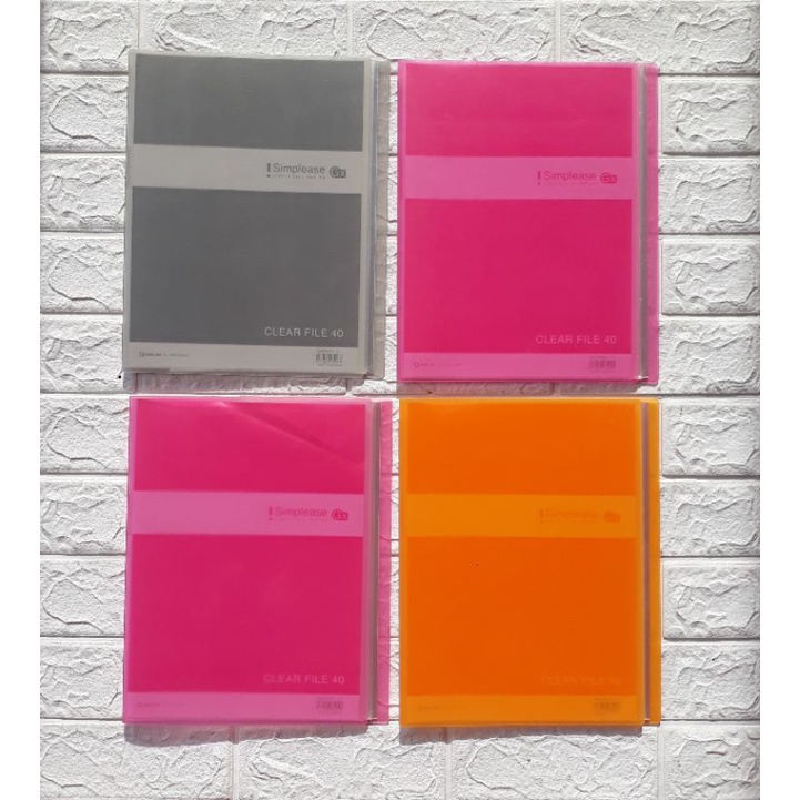 

KING JIM Simplease 186TSPWGX Clear File Holder ukuran A4 isi 40 Pocket