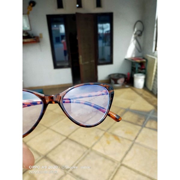 #MEDAN# AR02 KOREA STYLE KACAMATA ANTI RADIASI WANITA FASHION CAT EYE GLASSES