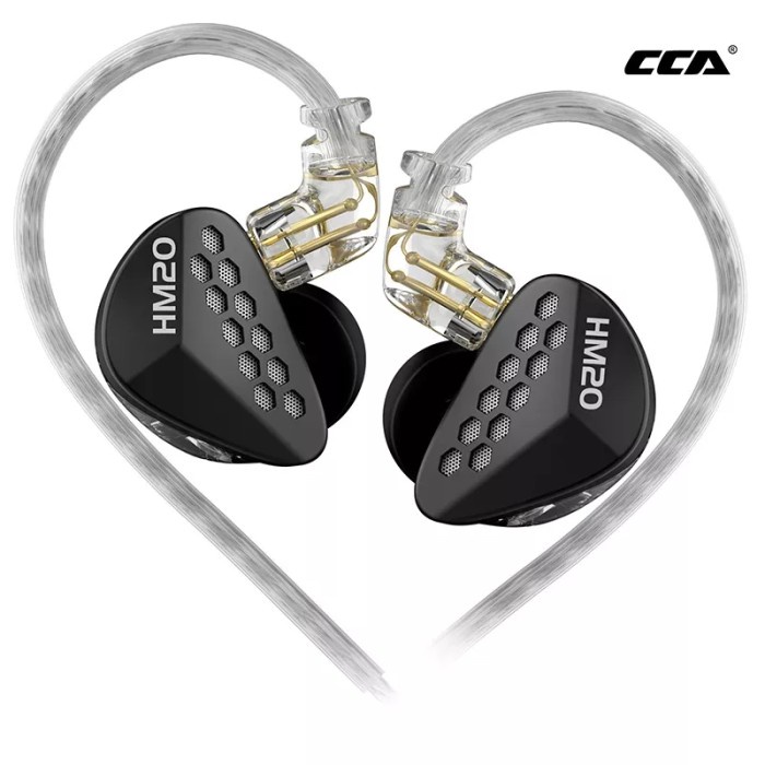 CCA HM20 with Mic 1DD+7BA In Ear Monitor New Flagship Earphone IEMs