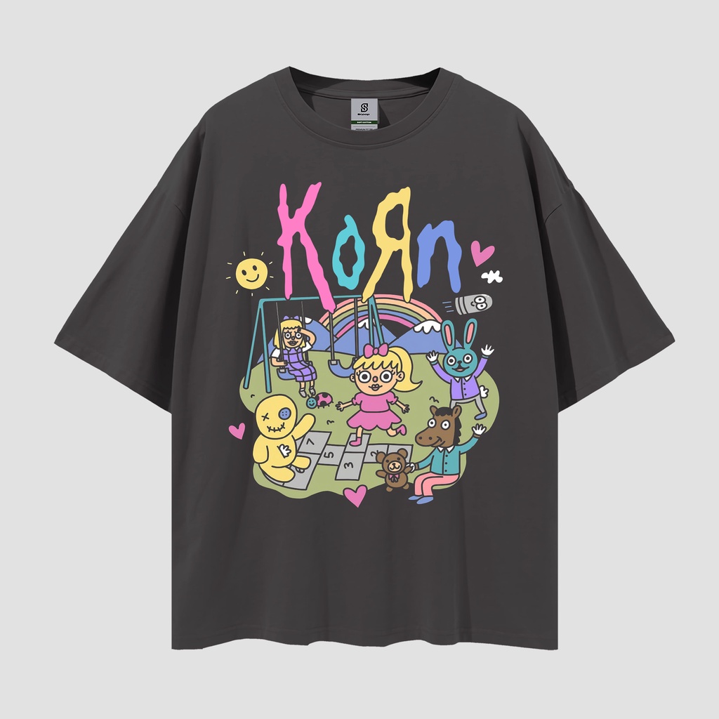 Kaos Korn Vintage Style Oversize Tee