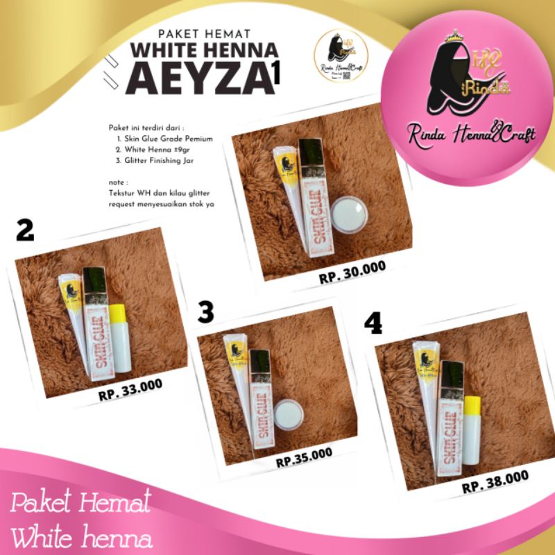 Paket Hemat White Henna ( AEYZA )