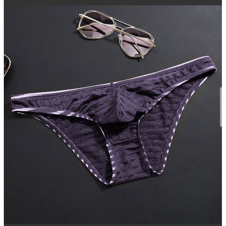 Celana Dalam Pria motif garis transparant pakaian dalam