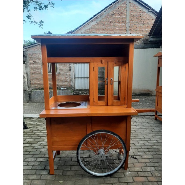 Gerobak Bakso Keliling / Minimalis / dorong