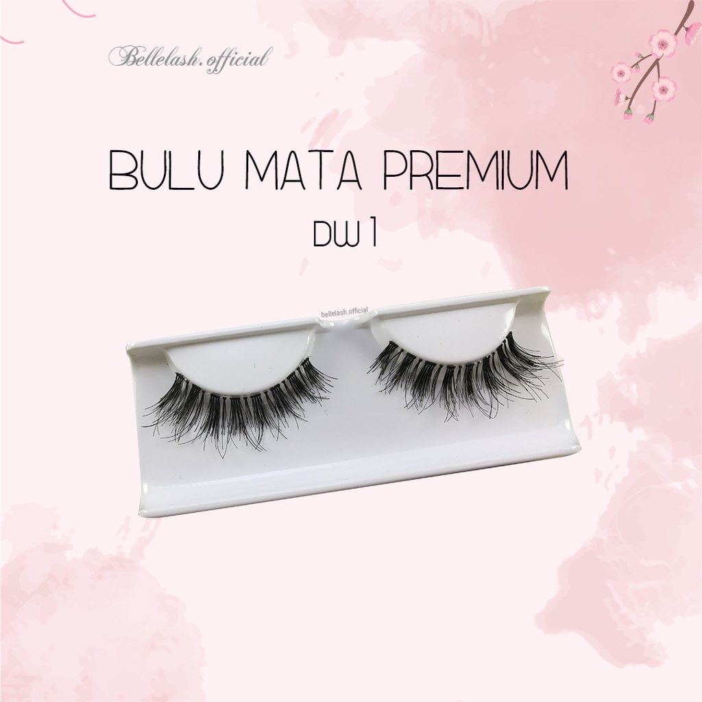 DW 1 Bulu Mata Palsu Handmade Natural False Eyelash Eye Lashes Belle Eyelashes Premium series