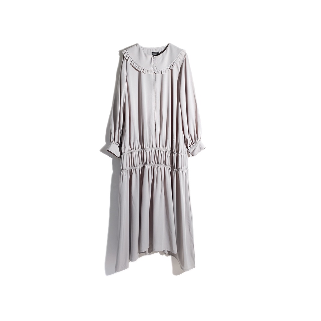 Rashawl Yubetsu Drop Waist Smock Dress With Collar