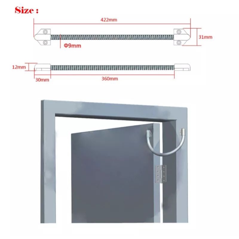 Door Loop Electric Exposed Mouting Protection Sleeve Access Control / Loop Mouting Stainless Steel DL-01