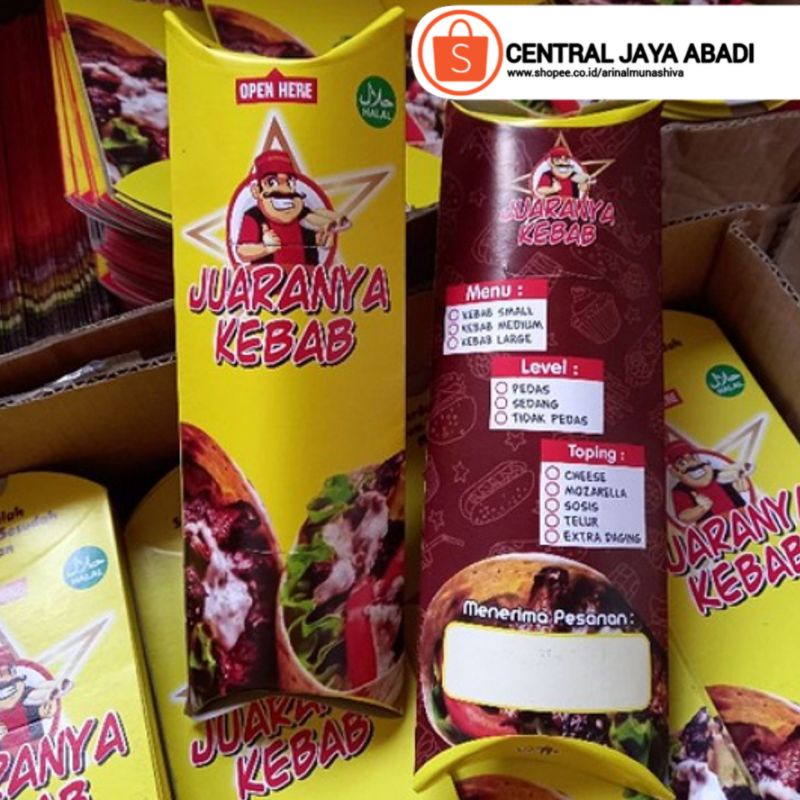 

100 LEMBAR KERTAS KEBAB TARIKAN UKURAN 24 × 9,2 HIGH QUALITY KOTAK DUS KEMASAN KEBAB PRODUK TERBARU SERI Z-26