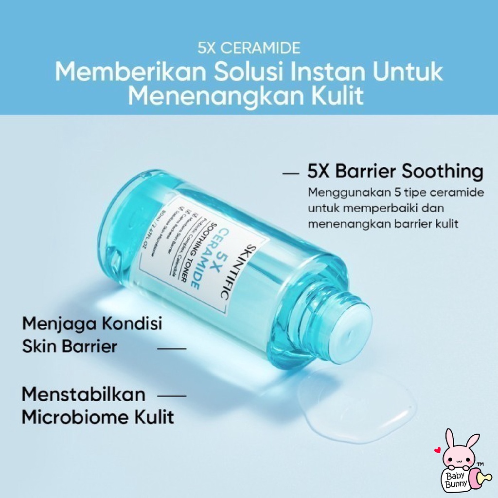 ❤ BELIA ❤ SKINTIFIC 5X Ceramide Series | Moisturzer | Cleanser | Soothing Toner | Serum Sunscreen | Repairing Mask | Repair Serum | BPOM