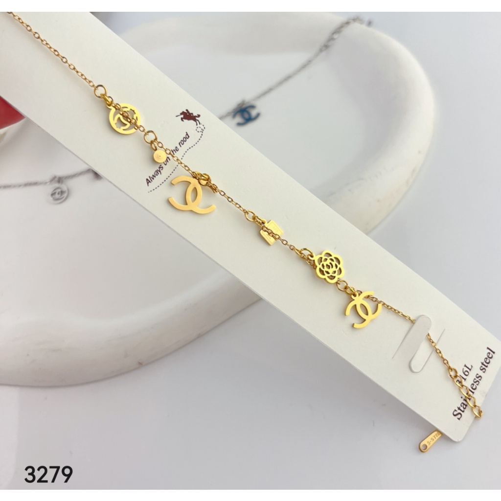 Gelang Titanium Biji Bola Terbaru Permata Perhiasan Fashion  369 3279