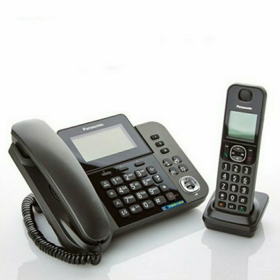 Wireless Phone Cordless Panasonic KX-TGF310 ( Black) Hitam