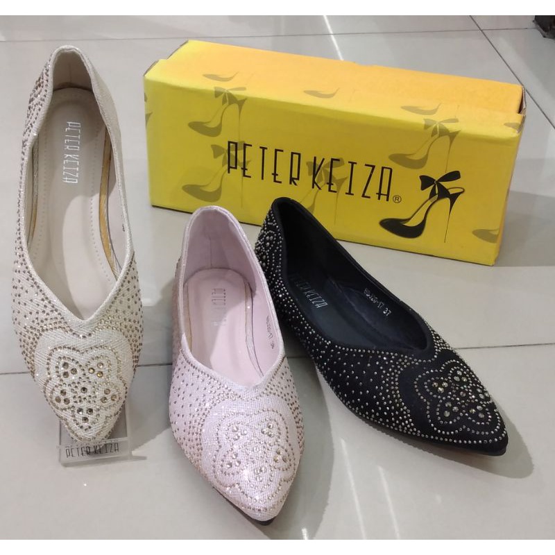 Sepatu Wanita Flat Pesta Bling" Comfort Peter Keiza