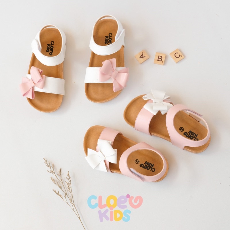 CLOEVKIDS - Freya Size 22-35 Sepatu Sandal Anak Perempuan Lucu Slop Flat