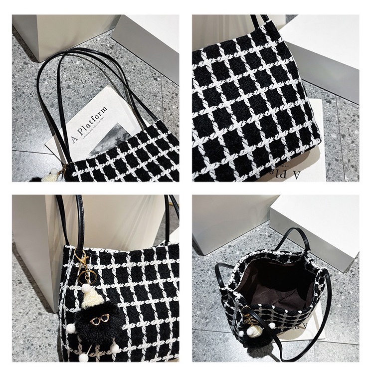 Tas Selempang Bahu Tote Bag Kasual Wanita Import Fashion Korea Terbaru - Shoulder Bag Wanita Kekinian TG08