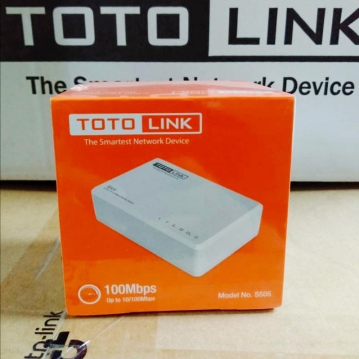 TOTOLINK Switch S505 5-Port 10/100Mbps Desktop Switch