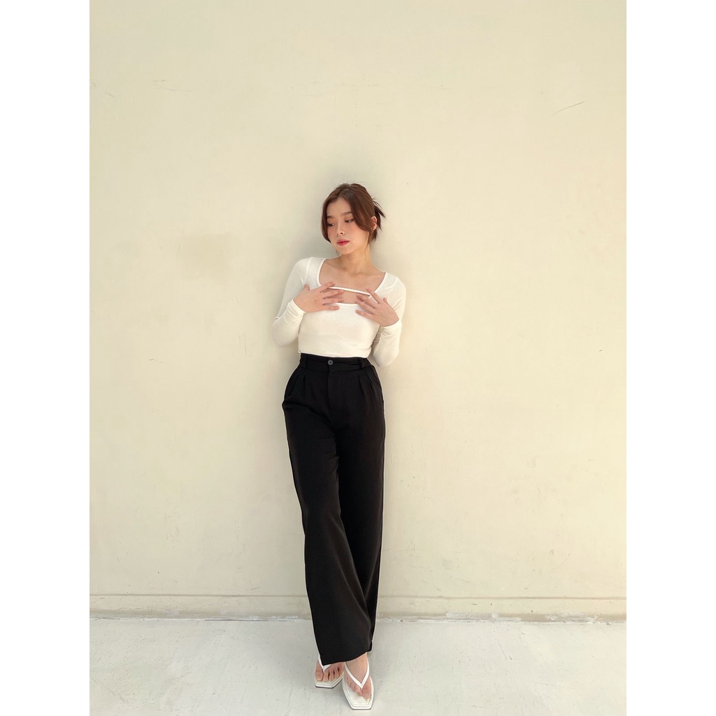 POTTIE - Tory Cullotes Pants - Long Culottes High Waist