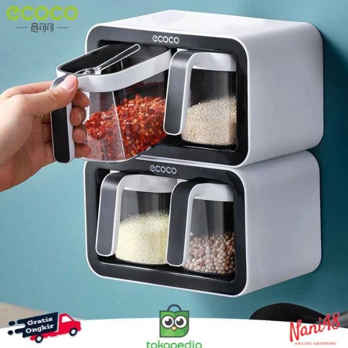 Rak Bumbu Dapur ECOCO Tempat Penyimpanan Bumbu