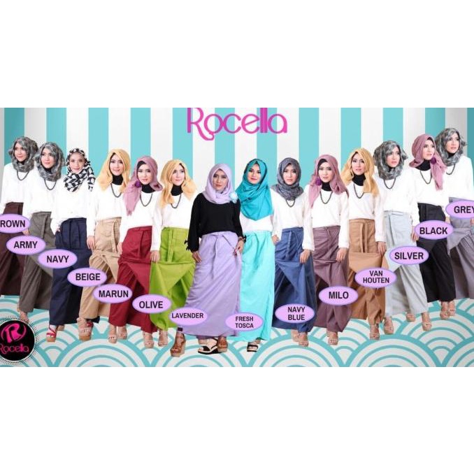 Rok Celana Rocella Rania - Katun - Ukuran Jumbo Big Size