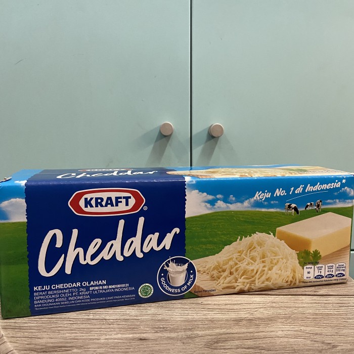 

T0P KRAFT KEJU CHEDDAR CHEESE 2 KG NICE