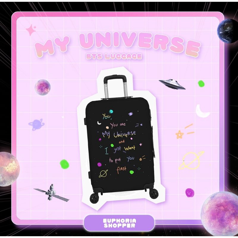 koper luggage BTS 'My Universe' by Euphoriashopper