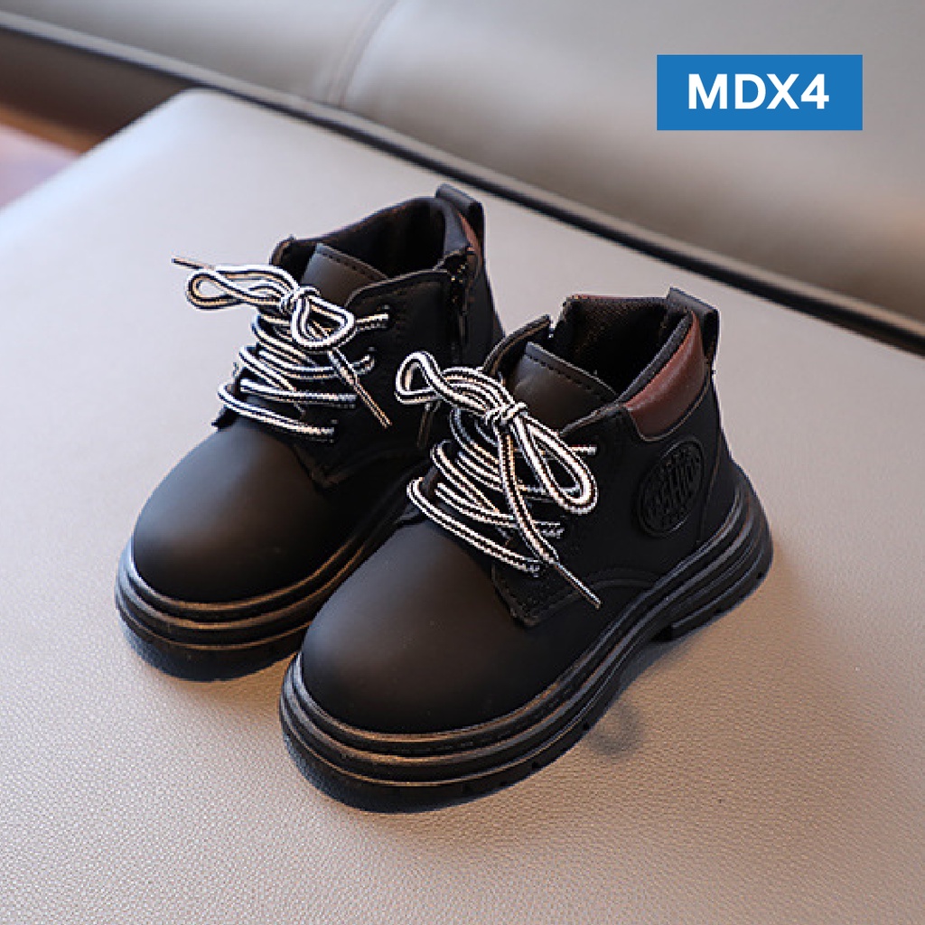 LAPAGO - Sepatu Boots Anak Perempuan Kulit Leather Casual Elegant Import Usia 1 - 5 Tahun Type MDX