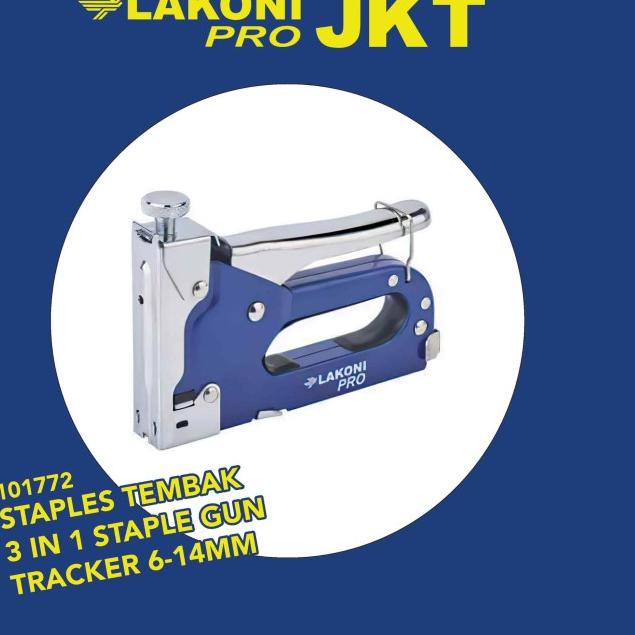 

101772 LAKONI PRO STAPLES TEMBAK 3 IN 1 STAPLE GUN TRACKER 6-14mm