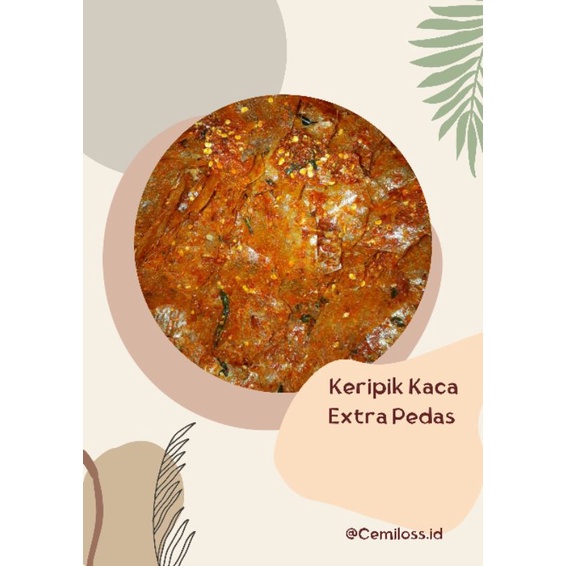 

250 Gram | Keripik kaca beledeg extra pedas daun jeruk