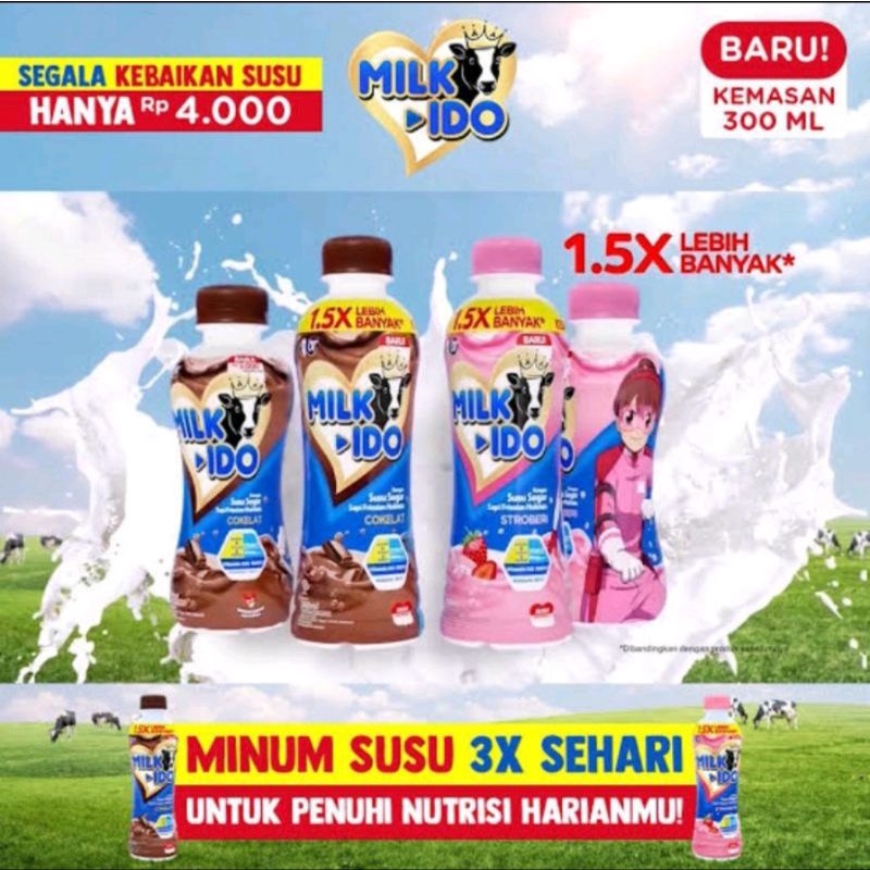 susu milkido botol 300ml by Orang Tua (OT)