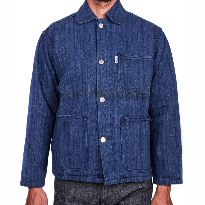 Mihane Jeans - Jaket Pria Denim Selvedge - South Pole 14oz Prewashed - Field Jacket