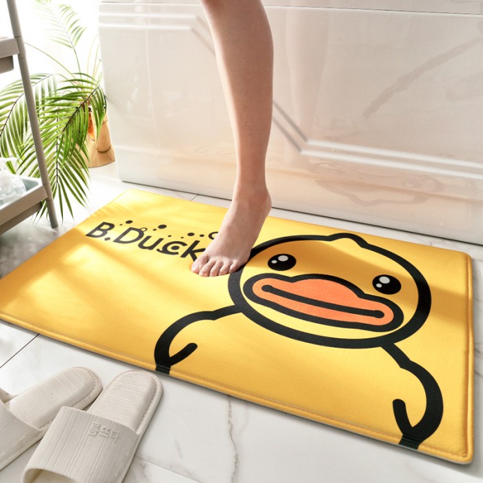 KKV Dajiang Room Mat Keset Kaki Serap Air Anti Slip Bebek Beruang Lucu