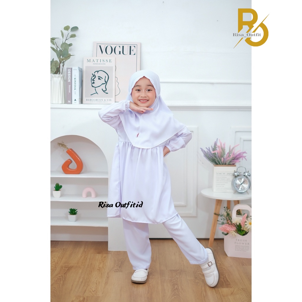 Setelan Anak Perempuan / Setelan Crinkle / Gamis Anak Perempuan Terbaru 2023 / Fashion Anak Cewek / Karina Kids Set