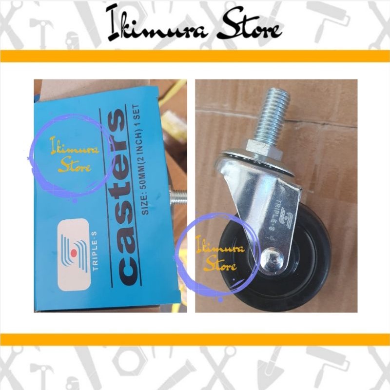 Roda Hidup 2 inchi Caster Baut / Caster Wheel