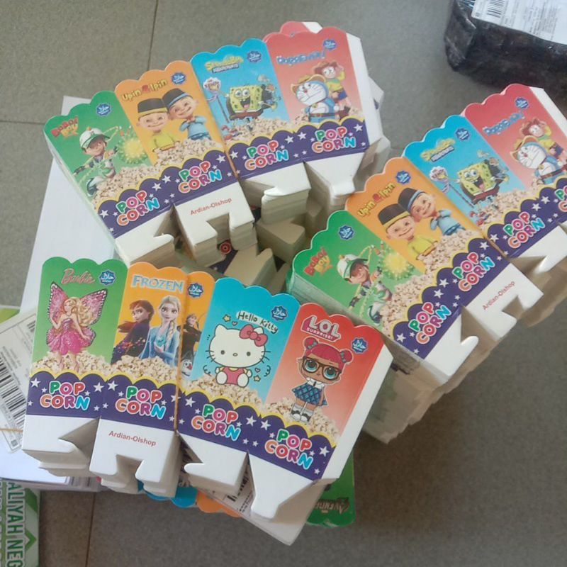 

Kertas Popcorn Mini 9x5 / Kertas Popcorn isi 100