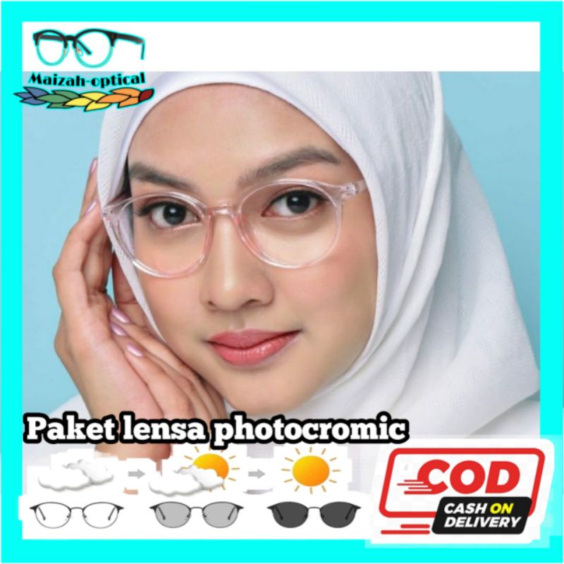 kacamata oval kecil 8187 lensa anti radiasi blueray photocromic bluechromic