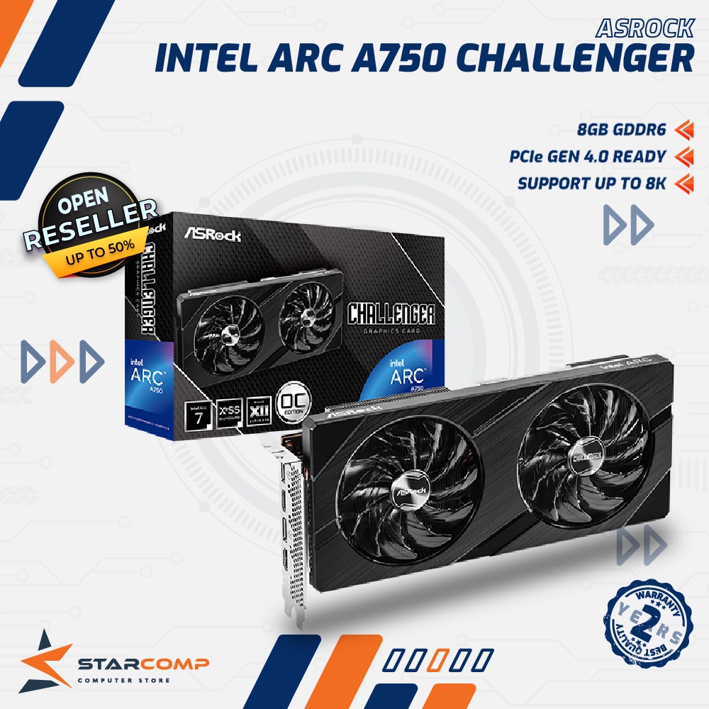 Intel Arc A750 Challenger ASRock Intel Arc A 750 8GB GDDR6