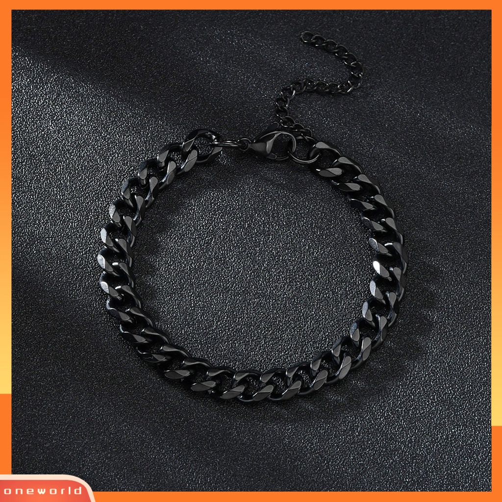 Gelang Rantai Bahan Stainless Steel Gaya Hip Hop Untuk Pria