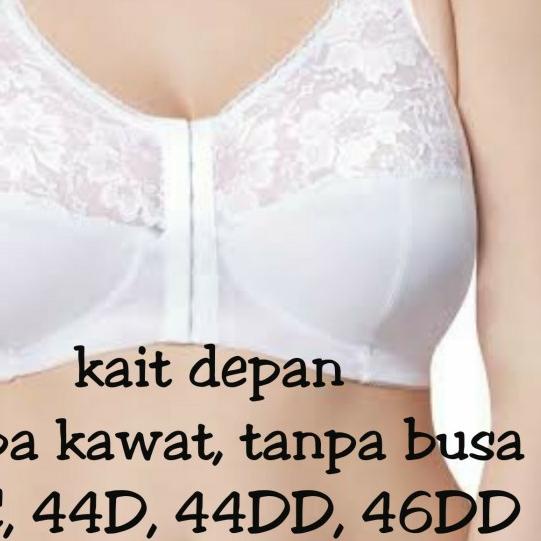 bra big size export jumbo murah bukaan kait depan 38 40 42 44 46 48 50 - 44D