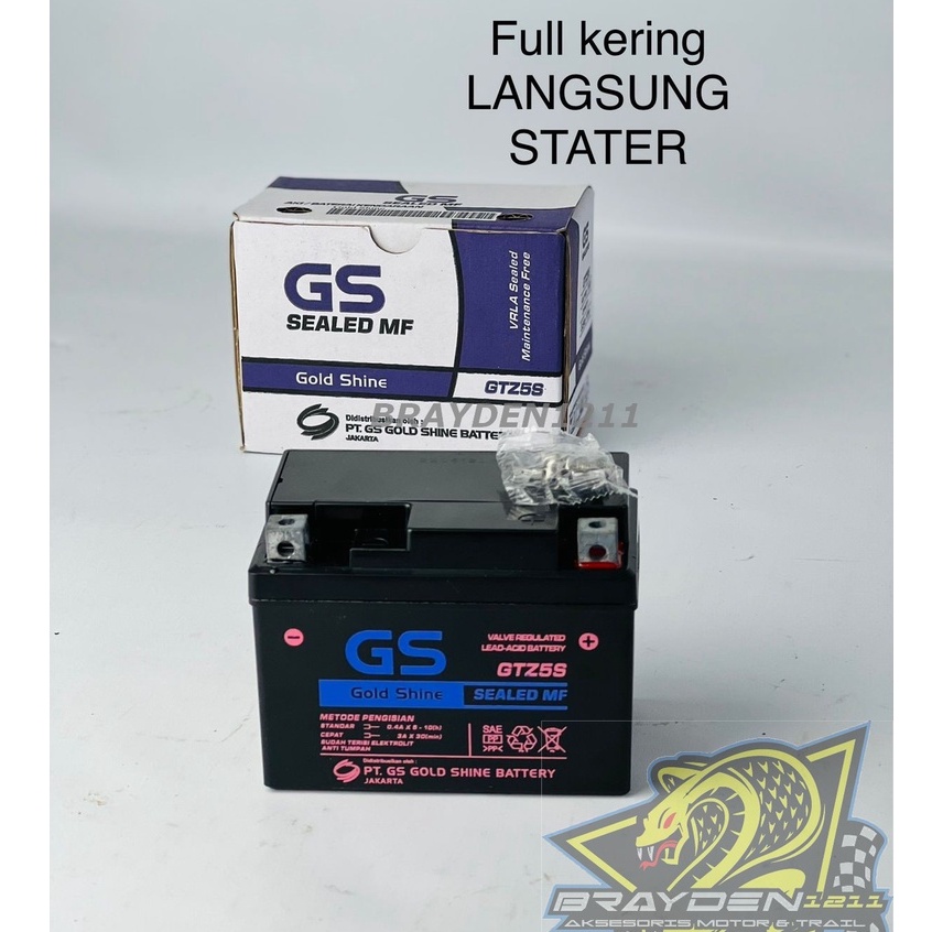 Aki kering gs motor beat vario mio vixion byson kharisma aerox nmax mio j scopy versa cb150