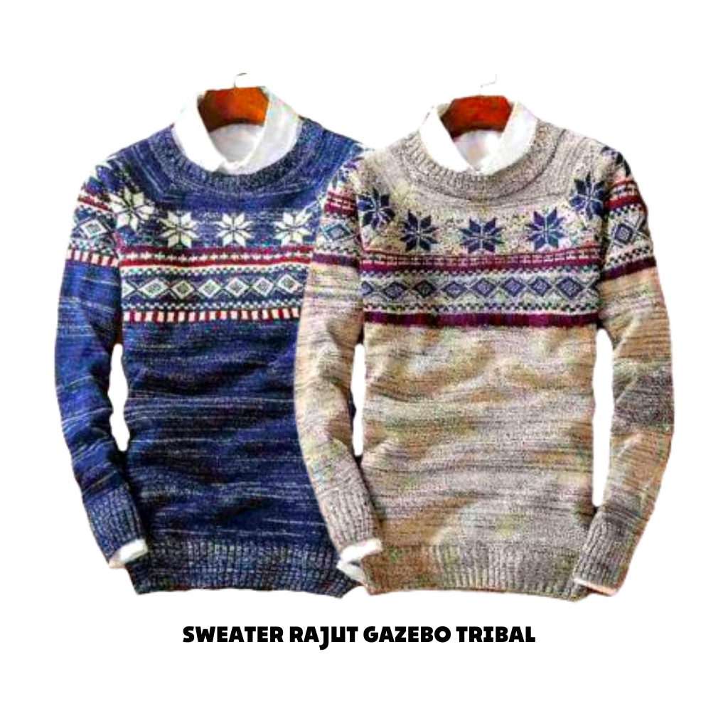 DAMSSHOP - SWEATER RAJUT GAZEBO TRIBAL PREMIUM PRIA
