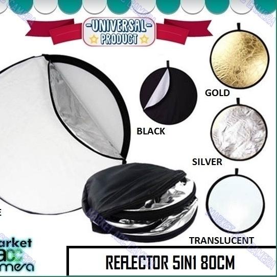 

REFLECTOR 5 IN 1 80CM (5 COLOUR GOLD/SILVER/BLACK/WHITE/TRANSLUCENT)