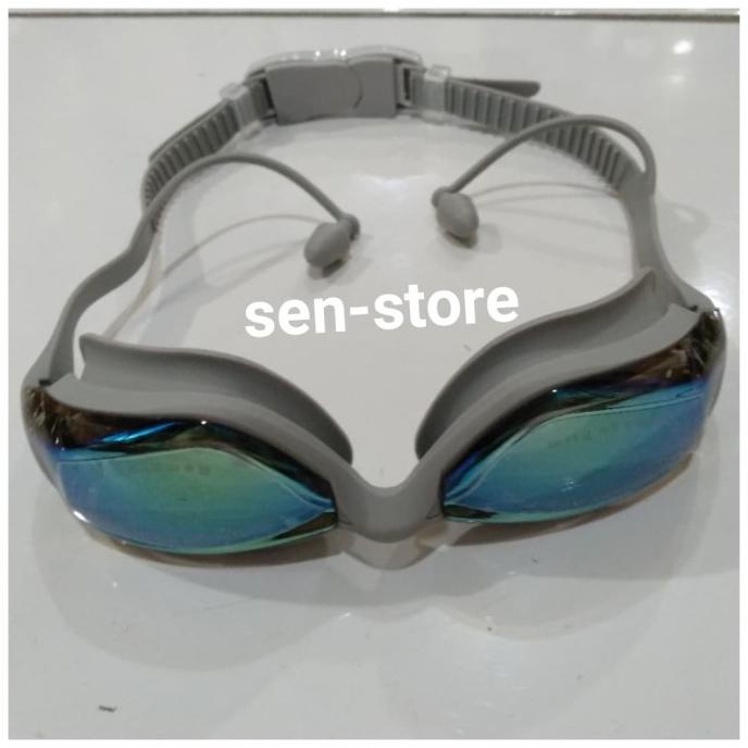 Kacamata renang Speedo 866 original warna abu abu