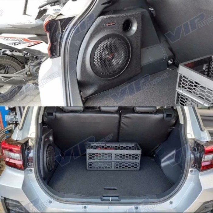 Toyota RAIZE daihatsu ROCKY CELLO subwoofer pojok sudut bagasi