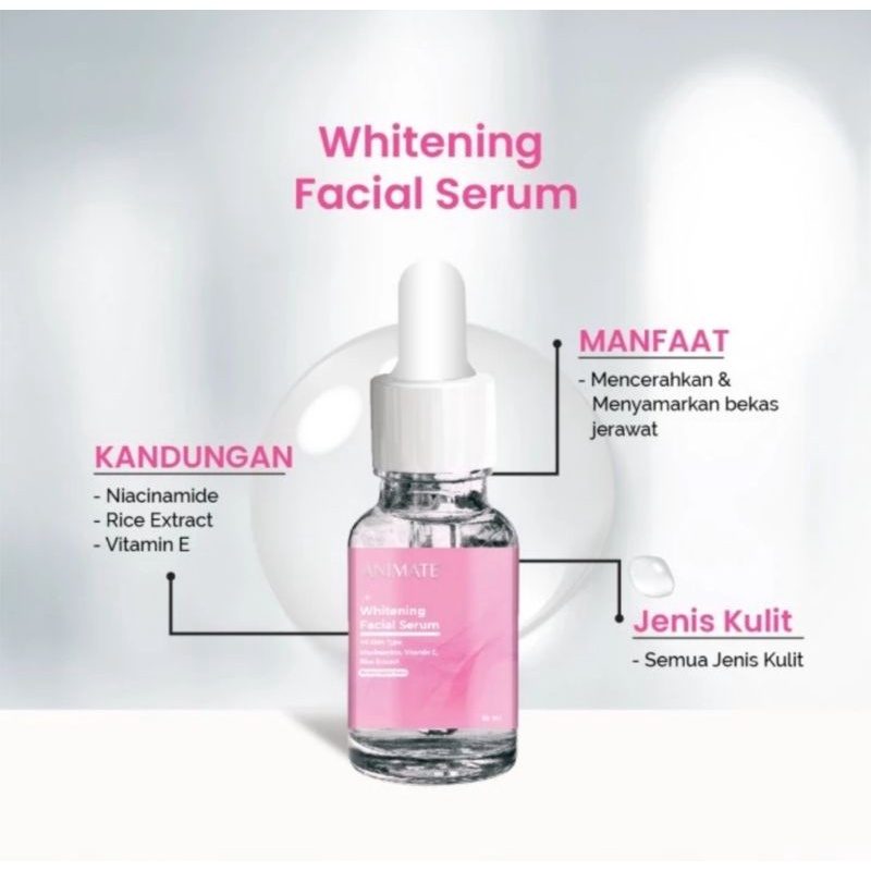 ANIMATE 5X INSTANT WHITENING SKINCARE PAKET 5IN1 | Paket Pencerah Wajah
