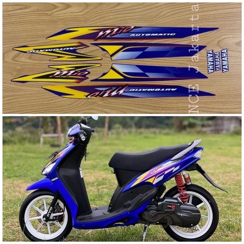 STIKER STRIPING MIO SPORTY 2003 BIRU