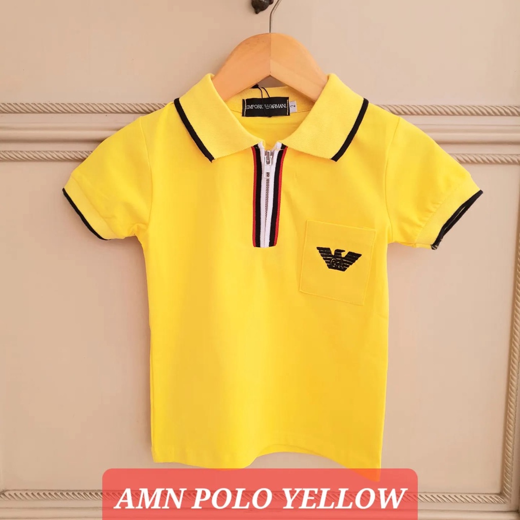 BAJUKIDDIE AMN POLO TOP BAJU KAOS POLO KERAH ANAK LAKI FASHION IMPORT PESTA