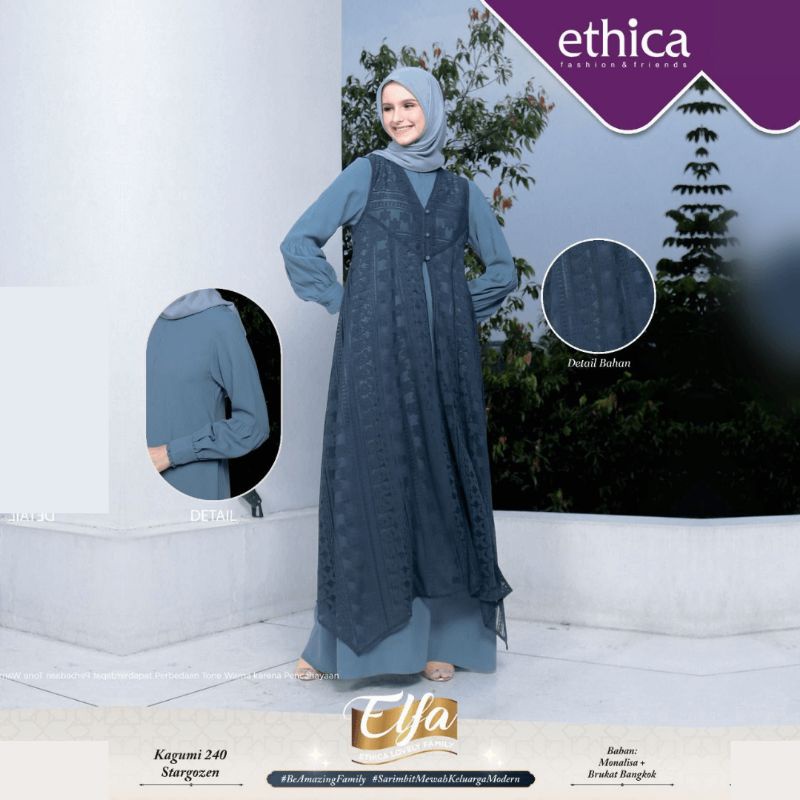 COUPLE BUSANA PESTA ETHICA KAGUMI 240 STARGOZEN & KAHFI 236 STARGOZEN