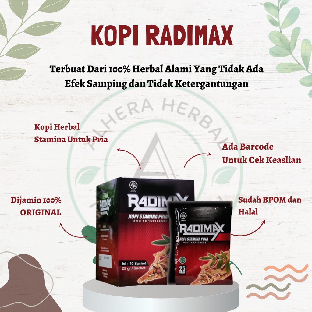 KOPI RADIMAX 100% ORIGINAL, Kopi Herbal Alami, Kopi Pria Herbal, Kopi Stamina Pria , Kopi Herbal PRI