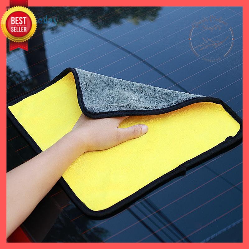 GOS A102 - KAIN LAP KUNING 2 SISI MICROFIBER / KAIN LAP MOBIL MOTOR SERBAGUNA 2 SISI