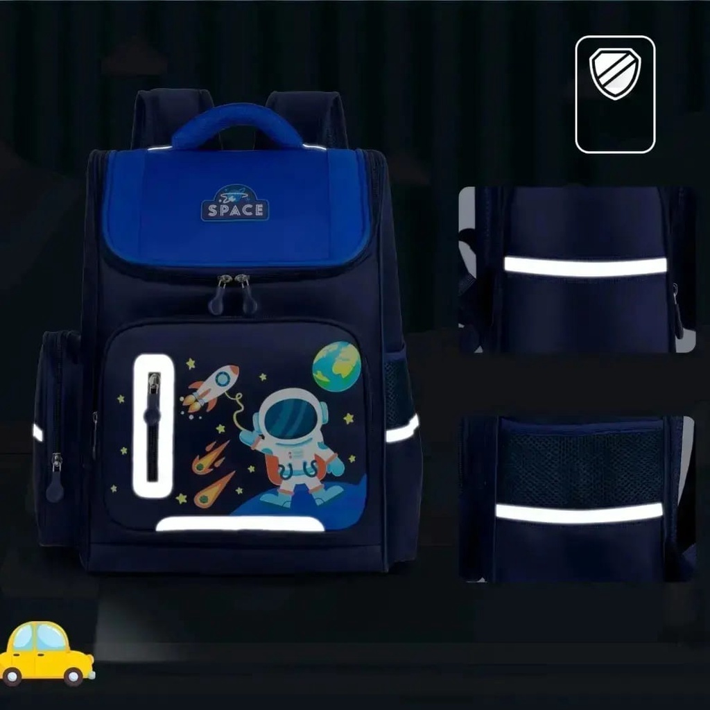 Tas Ransel Sekolah Astronot Anak laki laki Backpack Tas Blingberry Original Tas Blingberry Karakter ASTRONOT Ransel Anak Laki laki original Waterproof