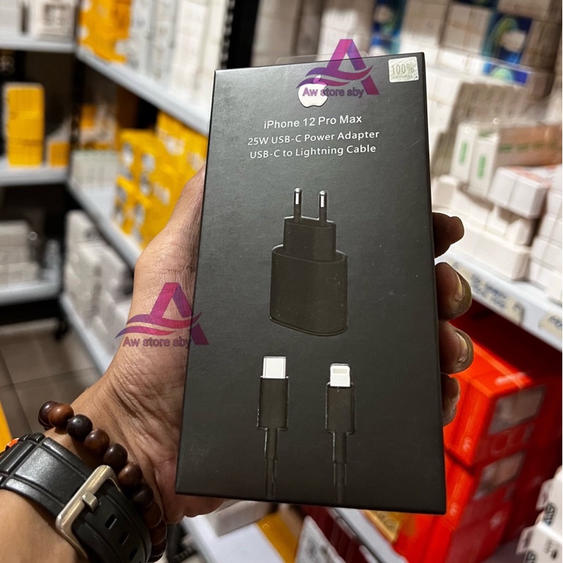 Black Edition Charger Usb C 25W fAst Charge PD for Type Lightning 11/11PROMAX/12/12PROMAX/XS MAX/XR