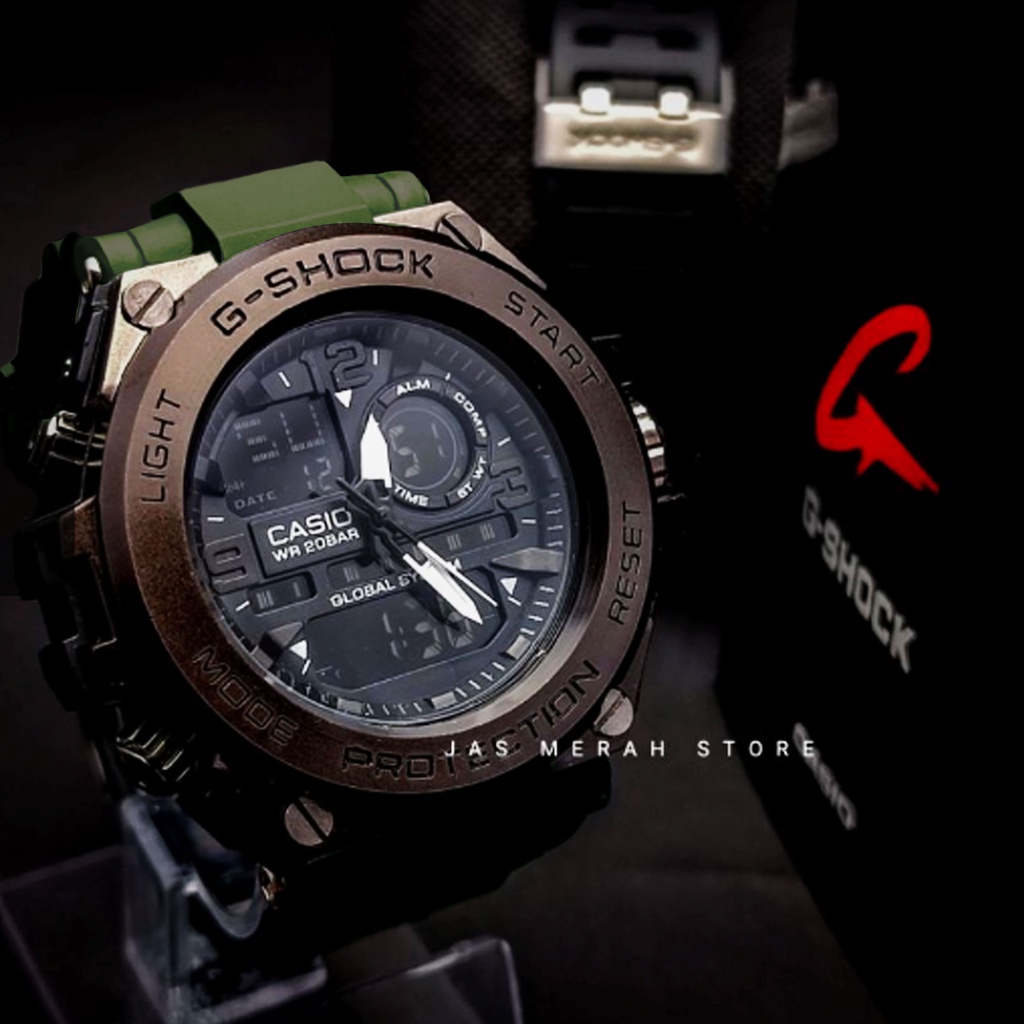 G-SHOCK GST-8600 METAL ARMY GRADE A JAM TANGAN PRIA